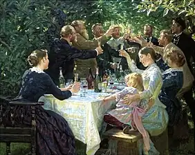 Hip, Hip, Hurrah!, P.S. Kroyer, 1888
