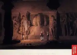 "The Great Triad in the Cave Temple of Elephanta near Bombay" 1830