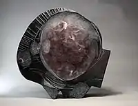 Profile', molten glass, cut engraving, 48 x 49 x 10&nbsp;cm, 2015