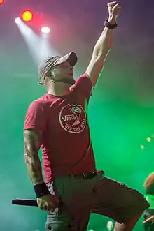 Labonte performing at Rock im Park in 2015