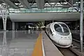 A CRH380CL EMU on G22 service at Shanghai Hongqiao