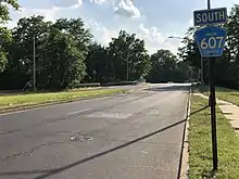 CR 607 (Raritan Road) along the border of Cranford and Winfield