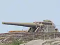 24 cm gun M/04, one of two of this type.
