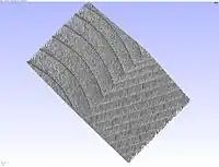 Overview of a part at high resolution, about 5 µm/voxel.