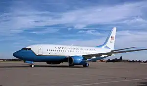 A C-40C Clipper of the 932nd Airlift Wing based at Scott AFB, seen during 2011