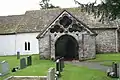 Aberedw Church porch - Repaired 1888