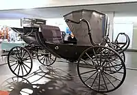 Note unprotected forward seats and lack of underperch in the barouche