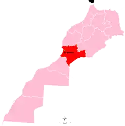 Location of Ait Melloul