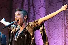 Volkman with Nico Vega in 2011