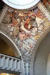 The Great Pike, 1928 fresco by Akseli Gallen-Kallela based on his 1904 painting (at the National Museum of Finland)