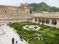 Image 35Hindu Rajput-style courtyard garden at Amer Fort. (from History of gardening)