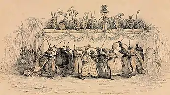 An Insect Ball (1835), pen, ink, & watercolor, 12.5 x 21.3 cm., Cleveland Museum of Art