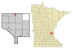 Location of the city of Bethelwithin Anoka County, Minnesota