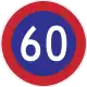 Minimum speed limit (60&nbsp;km/h)