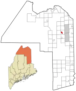 Location of Washburn, Maine