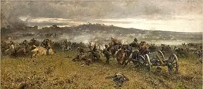 51. Sebastiano De Albertis, L'artiglieria della III Divisione alla battaglia di San Martino, 1887