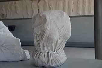 Torso of Selene from the east pediment of the Parthenon, Acropolis Museum.