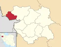 Location of Baneh County in Kurdistan province