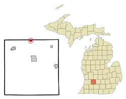 Location of Freeport, Michigan