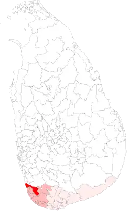 Location of Bentara Elpitiya