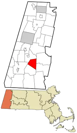 Location in Berkshire County and the state of Massachusetts.