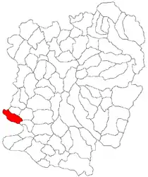 Location in Caraș-Severin County