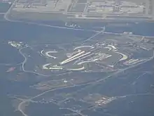Aerial photo of the track