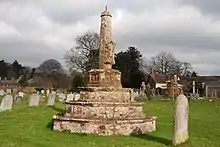 Two crosses in St Mary's churchyard