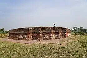  Buddhist stupa at Bharatpur in Purba Bardhaman district, West Bengal.