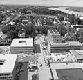 Construction of Tulpenfeld in August 1967. The Swedish embassy in the middle left of the picture.