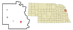 Location of Tekamah, Nebraska