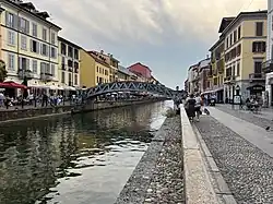 Naviglio Grande in Porta Genova district