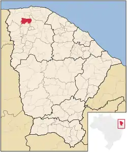 Location in Ceará state