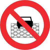 RPO-17No stopping on the checkered pavement (see: box junction)