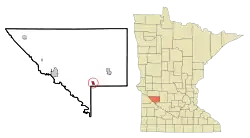 Location of Maynard, Minnesota