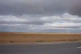 Landscape of the Chott el Hodna south of M'Sila