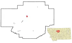 Location of Loma, Montana