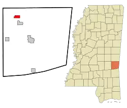 Location of Enterprise, Mississippi