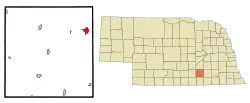 Location of Sutton, Nebraska