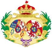 Coat of arms as Infanta and Countess of Girgenti