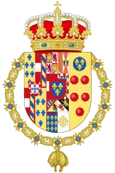 Coat of Arms as knight of the Golden Fleece(1964-2015)