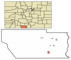 Location of the Town of Antonito in Conejos County, Colorado.