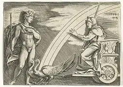 Juno en Aeolus  by Cornelis Bos (1546)