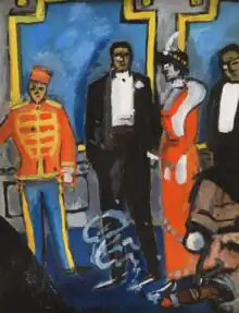 Auguste Chabaud - Couple Entering Rat Mort (cca. 1907)