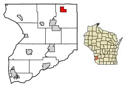 Location of Soldiers Grove in Crawford County, Wisconsin.