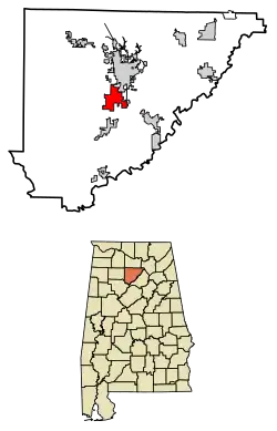 Location of Good Hope in Cullman County, Alabama.