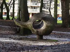 One of Bridgeman's play sculptures, in Acocks Green, Birmingham. It is Grade II listed.