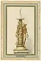 Drawing, Design for a Bronze Candlestick, ca. 1800