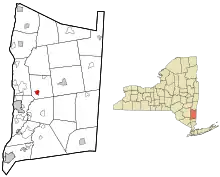 Location of Pleasant Valley, New York