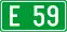 European route E59 shield